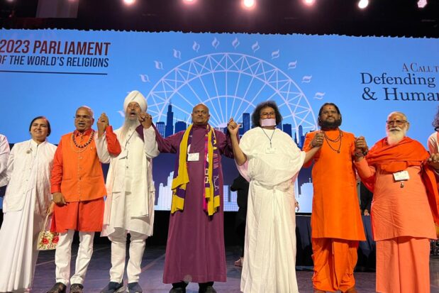 Opening plenary of Parliament of The World’s Religions - Chicago - Shree Datta Padmanabh Peeth - 